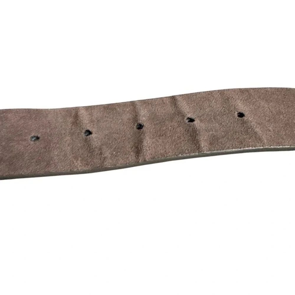 Unbranded Lace Up Corset Grommet Belt Faux Suede M/L Brown Antique Gold Buckle